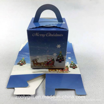Die-Cut Papel Dobrável De Papel Embalagem Caixa De Presente De Natal